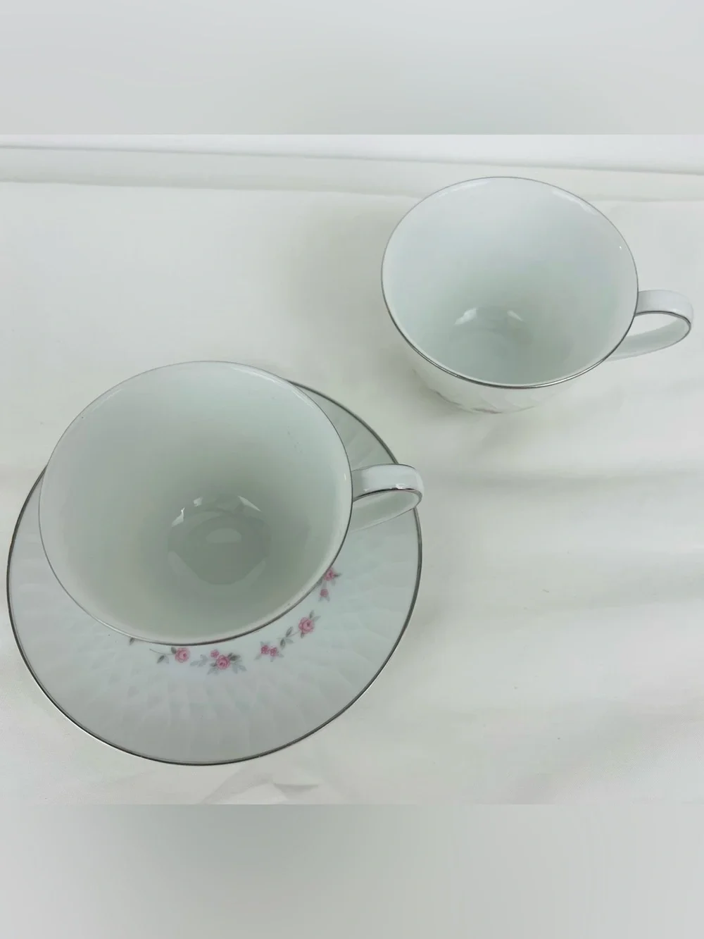 Noritake Vintage Cheri Fine China Cup/Saucer Set And One Additional Cup EUC